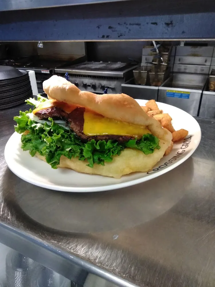 Frybread Burger Combo